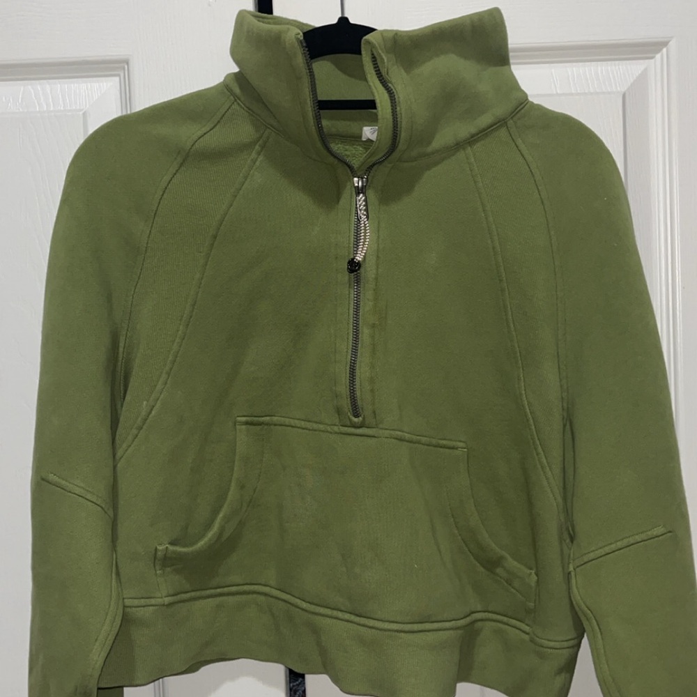 Lululemon green scuba hoody xs/s